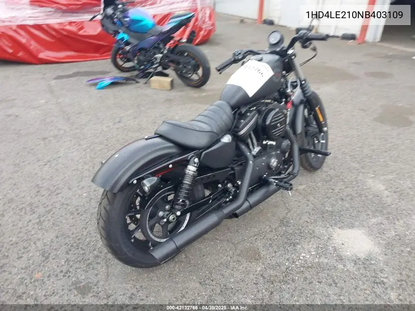 2022 Harley-Davidson Xl883 N VIN: 1HD4LE210NB403109 Lot: 42132766