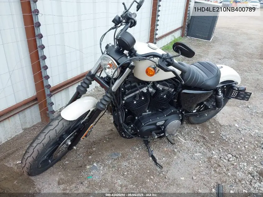 2022 Harley-Davidson Xl883 N VIN: 1HD4LE210NB400789 Lot: 42420291