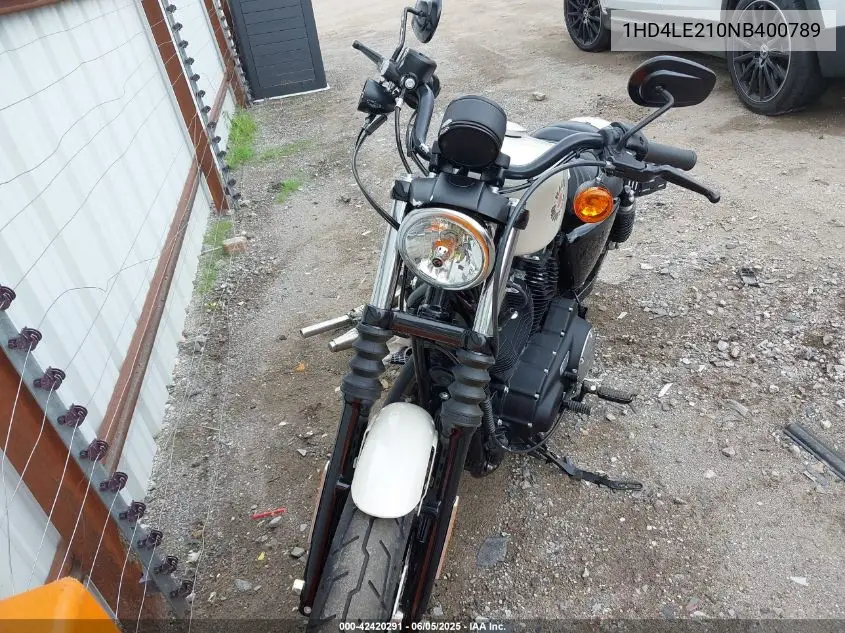 2022 Harley-Davidson Xl883 N VIN: 1HD4LE210NB400789 Lot: 42420291