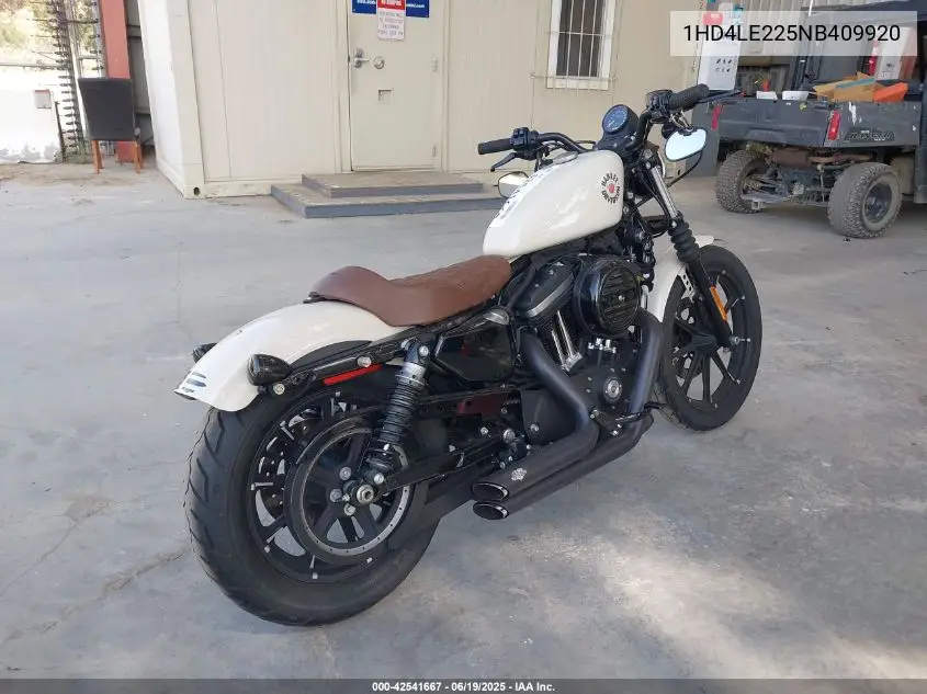 2022 Harley-Davidson Xl883 N VIN: 1HD4LE225NB409920 Lot: 42541667
