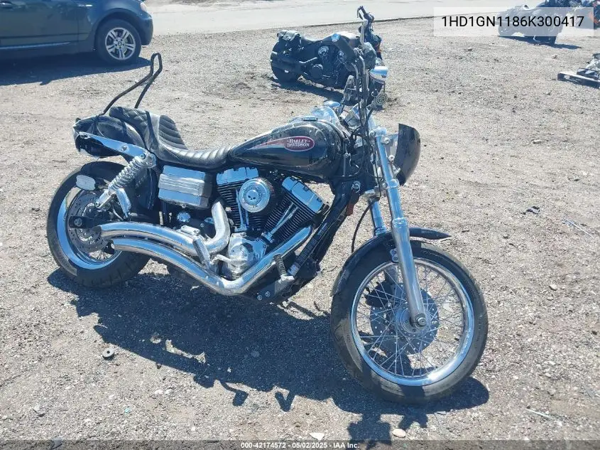 2006 Harley-Davidson Fxdli VIN: 1HD1GN1186K300417 Lot: 42174572