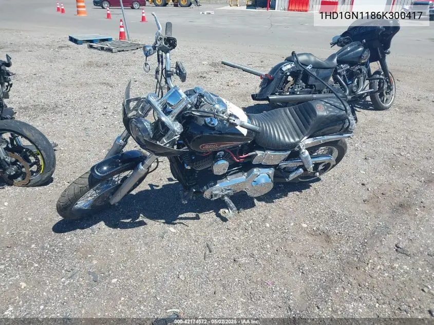 2006 Harley-Davidson Fxdli VIN: 1HD1GN1186K300417 Lot: 42174572