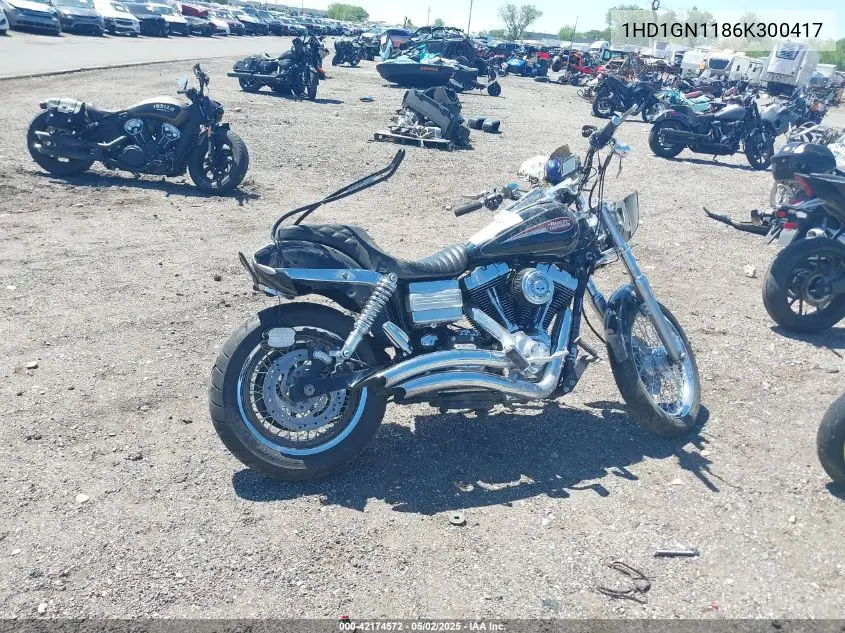 2006 Harley-Davidson Fxdli VIN: 1HD1GN1186K300417 Lot: 42174572