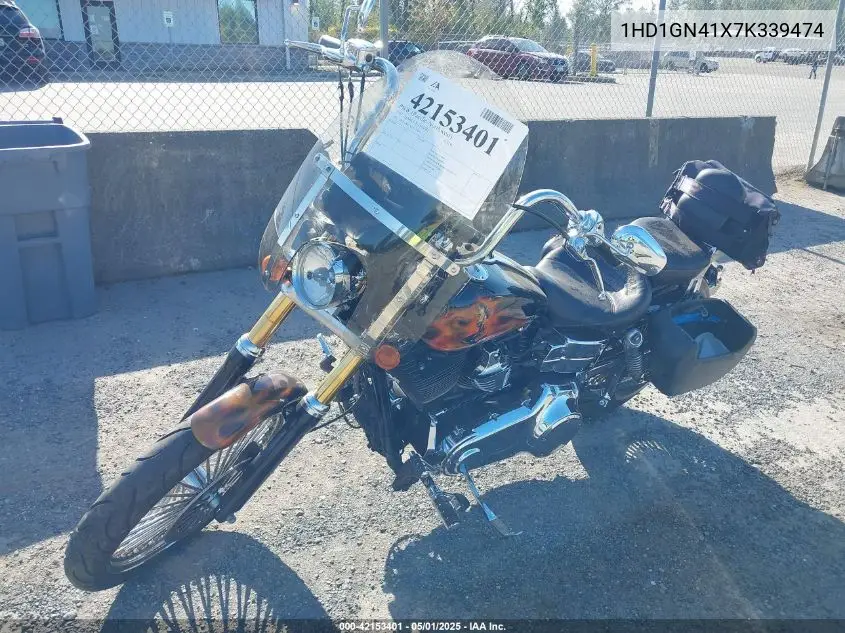 2007 Harley-Davidson Fxdl VIN: 1HD1GN41X7K339474 Lot: 42153401
