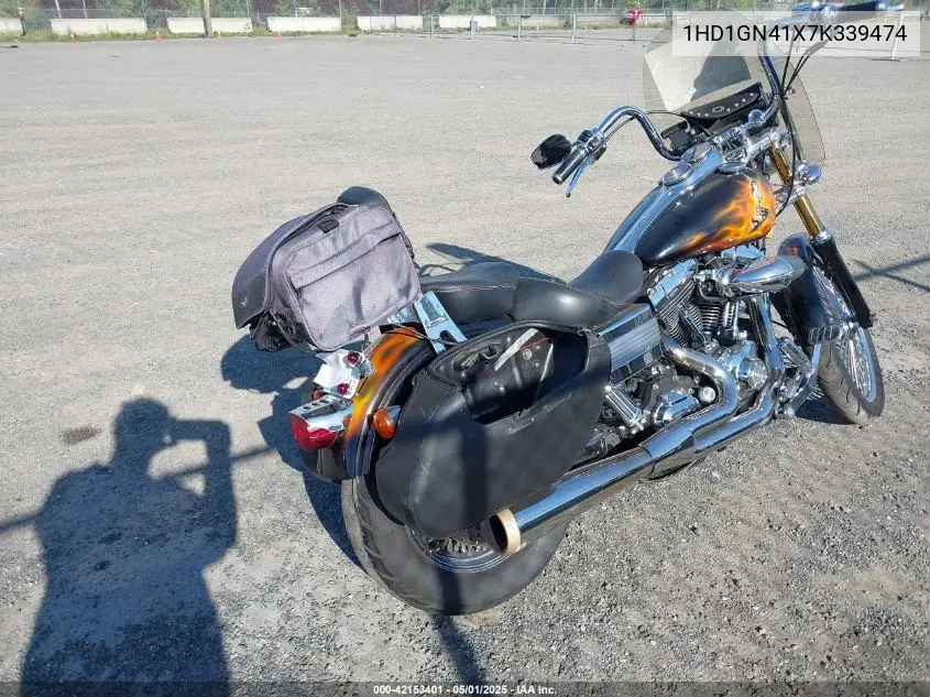 2007 Harley-Davidson Fxdl VIN: 1HD1GN41X7K339474 Lot: 42153401