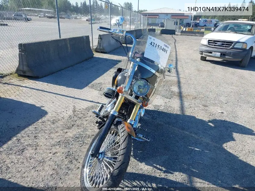 2007 Harley-Davidson Fxdl VIN: 1HD1GN41X7K339474 Lot: 42153401