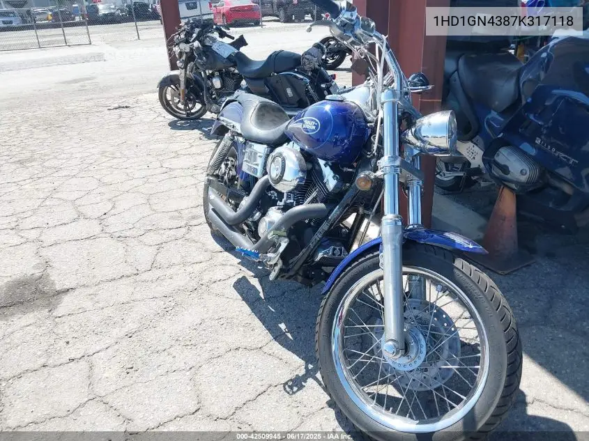 2007 Harley-Davidson Fxdl VIN: 1HD1GN4387K317118 Lot: 42509945