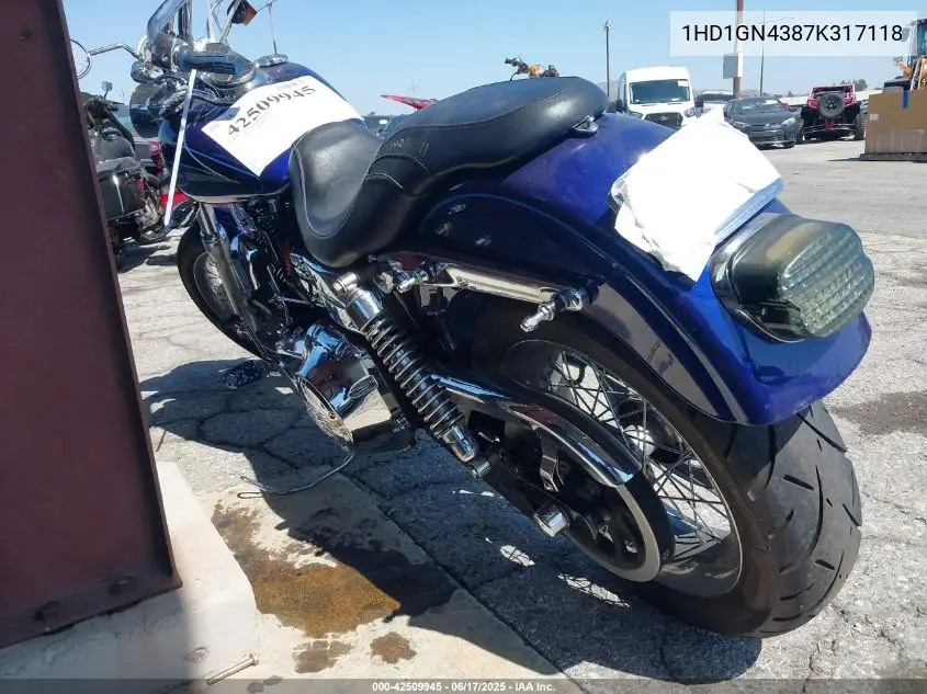 2007 Harley-Davidson Fxdl VIN: 1HD1GN4387K317118 Lot: 42509945