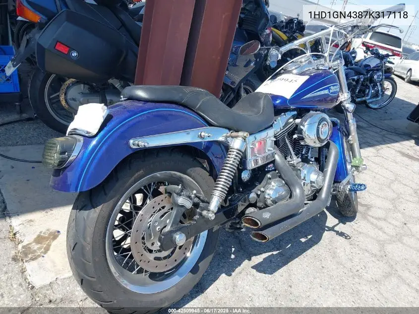 2007 Harley-Davidson Fxdl VIN: 1HD1GN4387K317118 Lot: 42509945