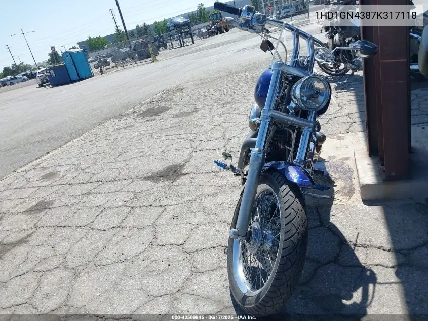 2007 Harley-Davidson Fxdl VIN: 1HD1GN4387K317118 Lot: 42509945