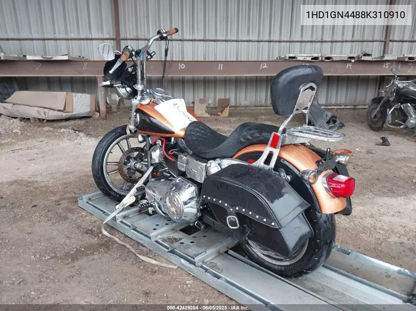 2008 Harley-Davidson Fxdl 105Th Anniversary Edition VIN: 1HD1GN4488K310910 Lot: 42429284