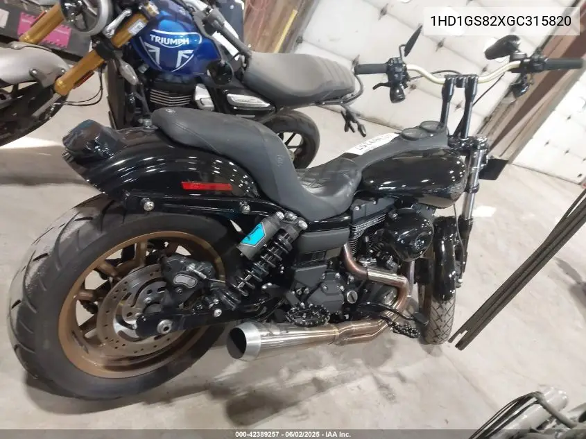 2016 Harley-Davidson Fxdls VIN: 1HD1GS82XGC315820 Lot: 42389257