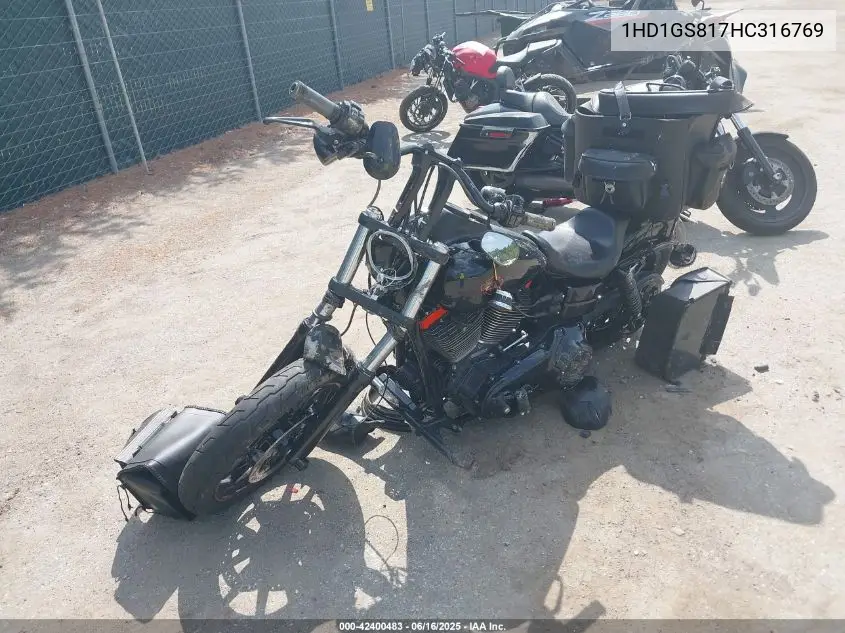 2017 Harley-Davidson Fxdls VIN: 1HD1GS817HC316769 Lot: 42400483