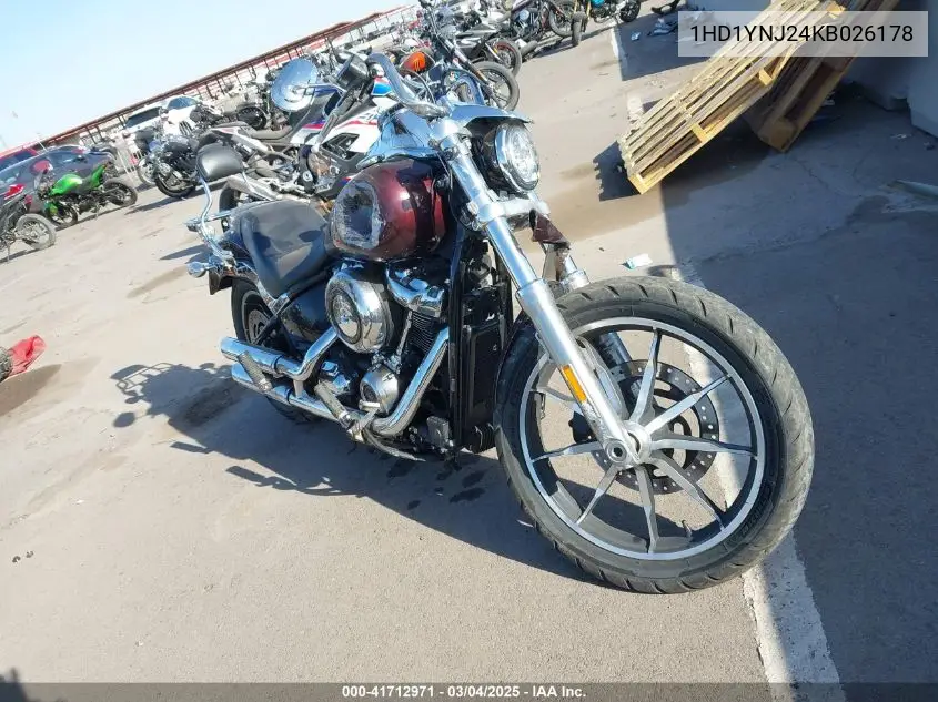 2019 Harley-Davidson Fxlr VIN: 1HD1YNJ24KB026178 Lot: 41712971