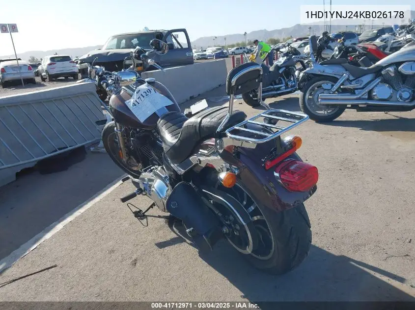 2019 Harley-Davidson Fxlr VIN: 1HD1YNJ24KB026178 Lot: 41712971