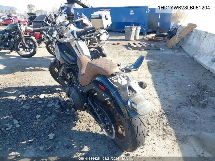 2020 Harley-Davidson Fxlrs VIN: 1HD1YWK28LB051204 Lot: 41866425