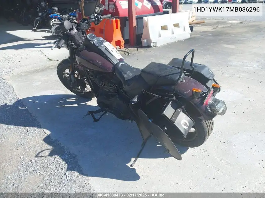 2021 Harley-Davidson Fxlrs VIN: 1HD1YWK17MB036296 Lot: 41588473