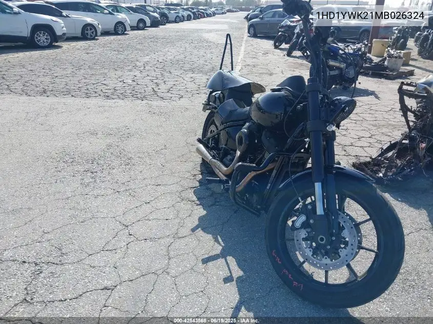 2021 Harley-Davidson Fxlrs VIN: 1HD1YWK21MB026324 Lot: 42543568