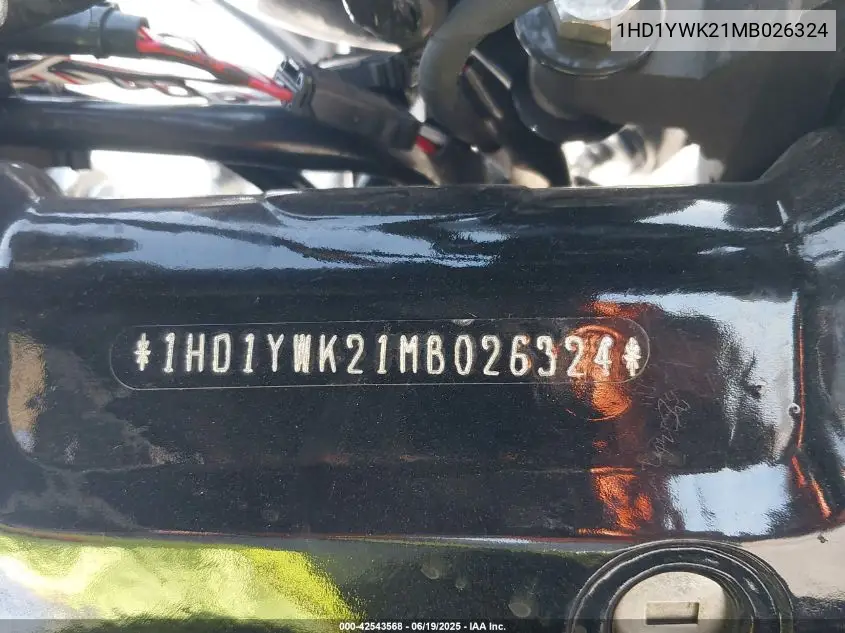 2021 Harley-Davidson Fxlrs VIN: 1HD1YWK21MB026324 Lot: 42543568