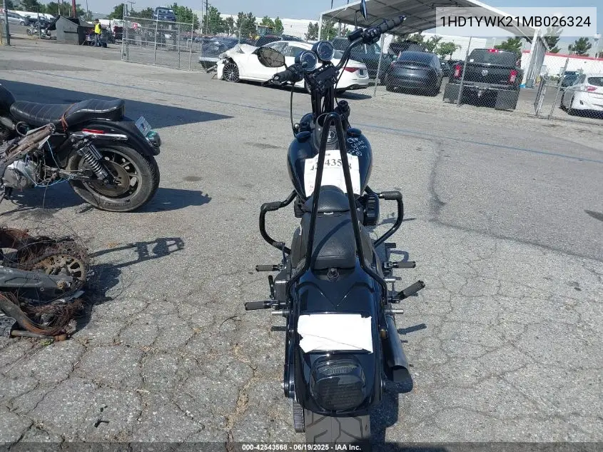 2021 Harley-Davidson Fxlrs VIN: 1HD1YWK21MB026324 Lot: 42543568