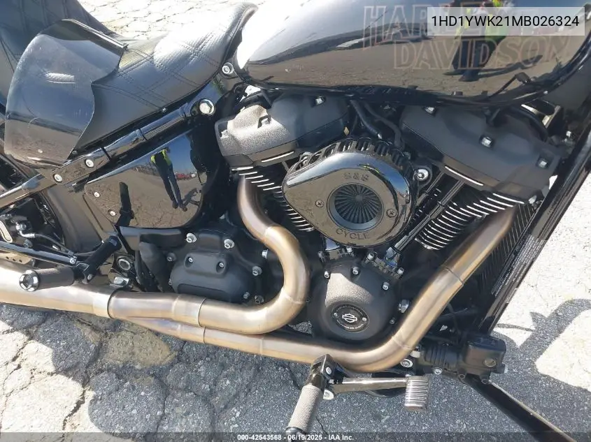 2021 Harley-Davidson Fxlrs VIN: 1HD1YWK21MB026324 Lot: 42543568
