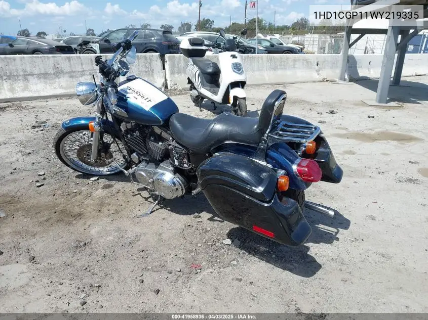 1998 Harley-Davidson Xl1200 C VIN: 1HD1CGP11WY219335 Lot: 41958936