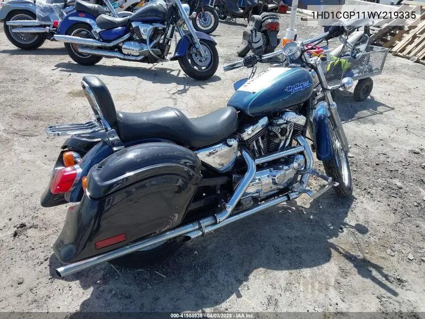 1998 Harley-Davidson Xl1200 C VIN: 1HD1CGP11WY219335 Lot: 41958936