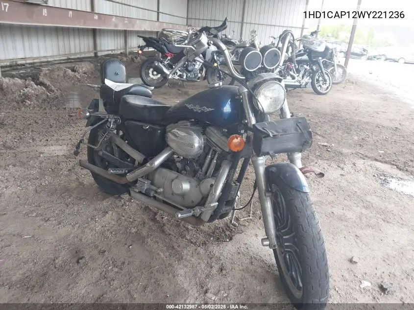 1998 Harley-Davidson Xl1200 VIN: 1HD1CAP12WY221236 Lot: 42132987