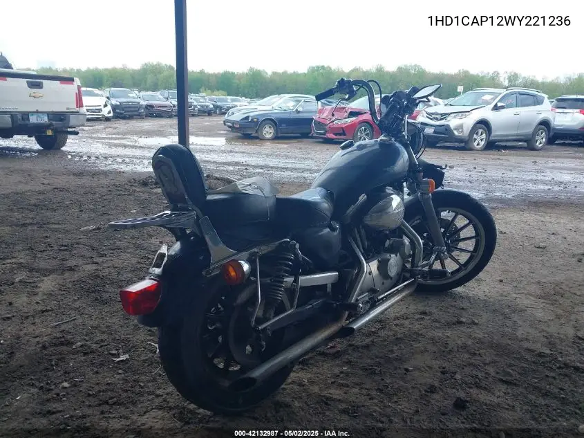 1998 Harley-Davidson Xl1200 VIN: 1HD1CAP12WY221236 Lot: 42132987