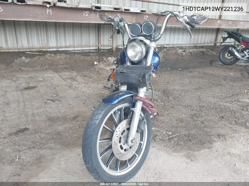 1998 Harley-Davidson Xl1200 VIN: 1HD1CAP12WY221236 Lot: 42132987