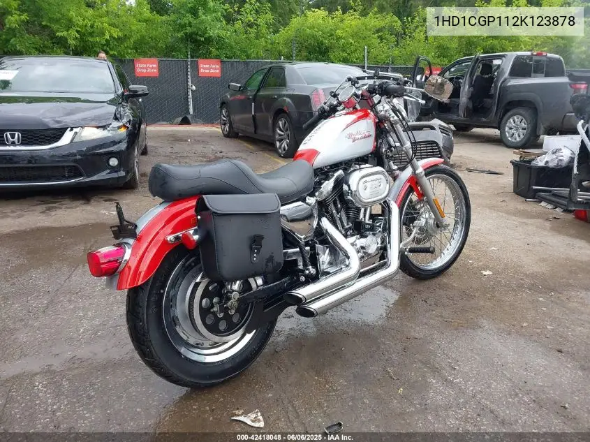 2002 Harley-Davidson Xl1200 C VIN: 1HD1CGP112K123878 Lot: 42418048