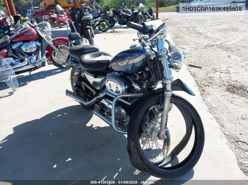 2003 Harley-Davidson Xl1200 C VIN: 1HD1CGP183K455608 Lot: 41303526