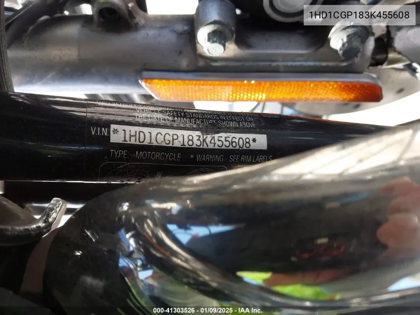 2003 Harley-Davidson Xl1200 C VIN: 1HD1CGP183K455608 Lot: 41303526