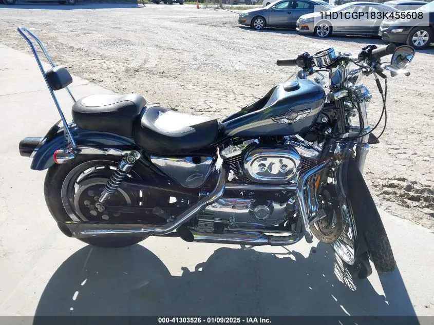 2003 Harley-Davidson Xl1200 C VIN: 1HD1CGP183K455608 Lot: 41303526