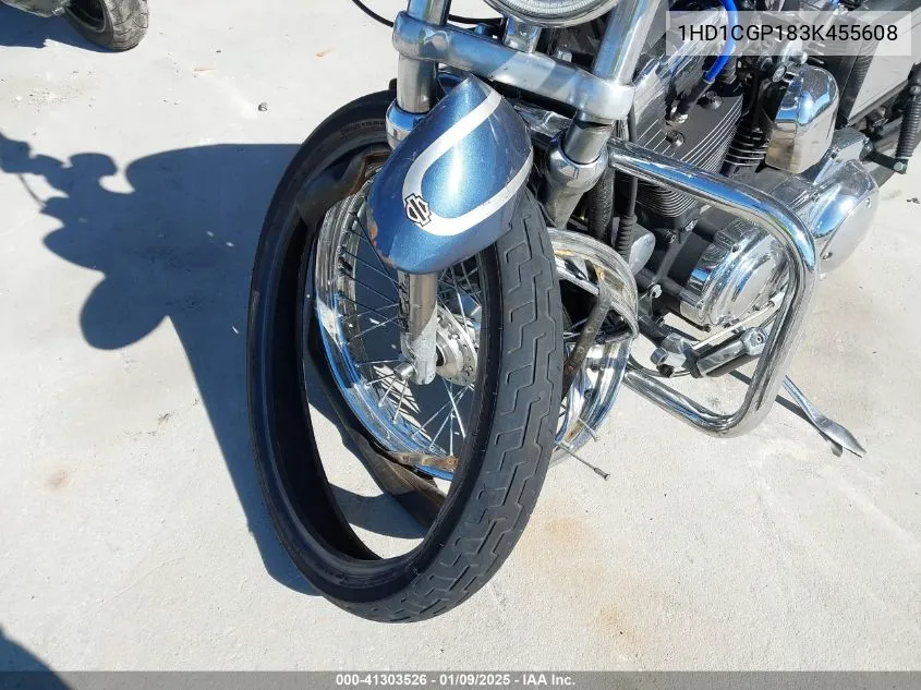 2003 Harley-Davidson Xl1200 C VIN: 1HD1CGP183K455608 Lot: 41303526