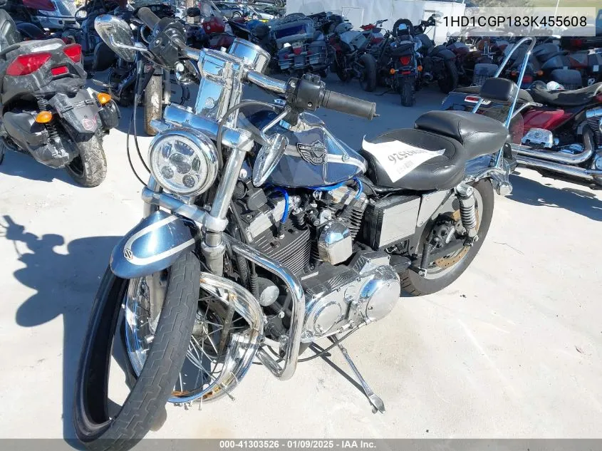 2003 Harley-Davidson Xl1200 C VIN: 1HD1CGP183K455608 Lot: 41303526