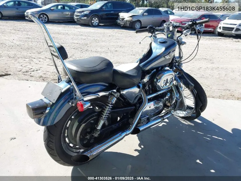 2003 Harley-Davidson Xl1200 C VIN: 1HD1CGP183K455608 Lot: 41303526