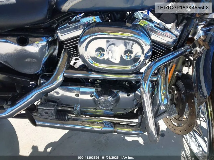 2003 Harley-Davidson Xl1200 C VIN: 1HD1CGP183K455608 Lot: 41303526