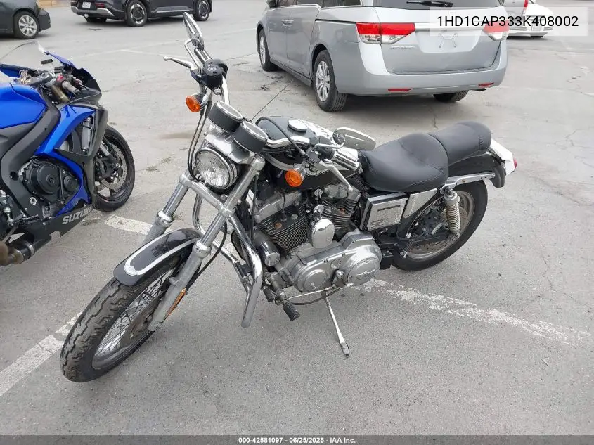 2003 Harley-Davidson Xl1200 VIN: 1HD1CAP333K408002 Lot: 42581097
