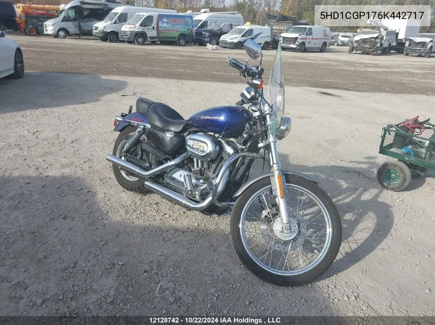 2006 Harley-Davidson Xl1200 C VIN: 5HD1CGP176K442717 Lot: 12128742