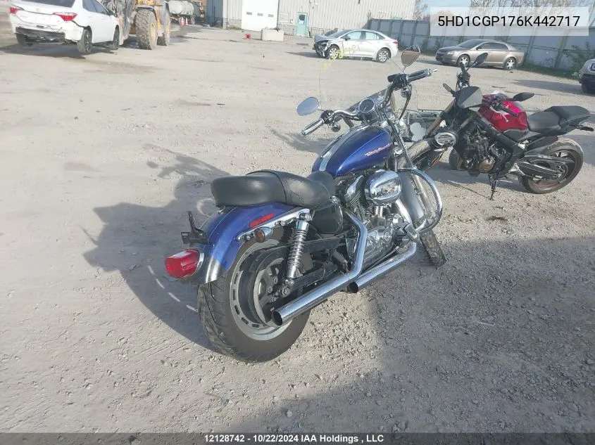 2006 Harley-Davidson Xl1200 C VIN: 5HD1CGP176K442717 Lot: 12128742