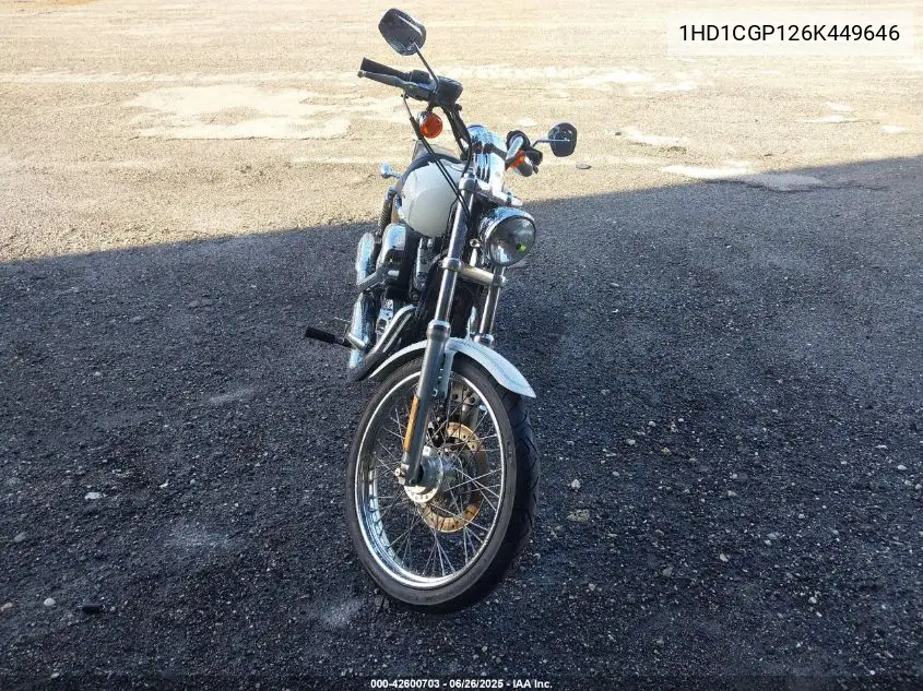 2006 Harley-Davidson Xl1200 C VIN: 1HD1CGP126K449646 Lot: 42600703
