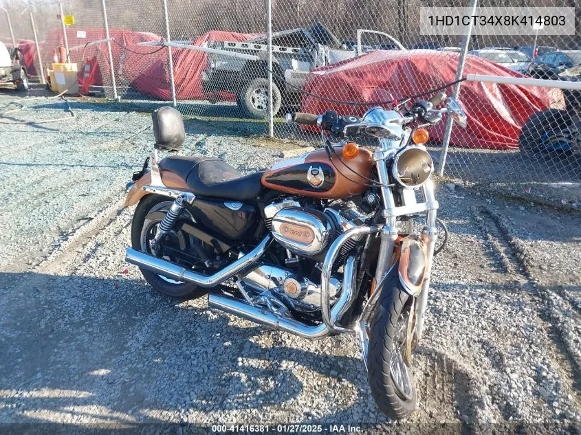 2008 Harley-Davidson Xl1200 C Anniversary VIN: 1HD1CT34X8K414803 Lot: 41416381