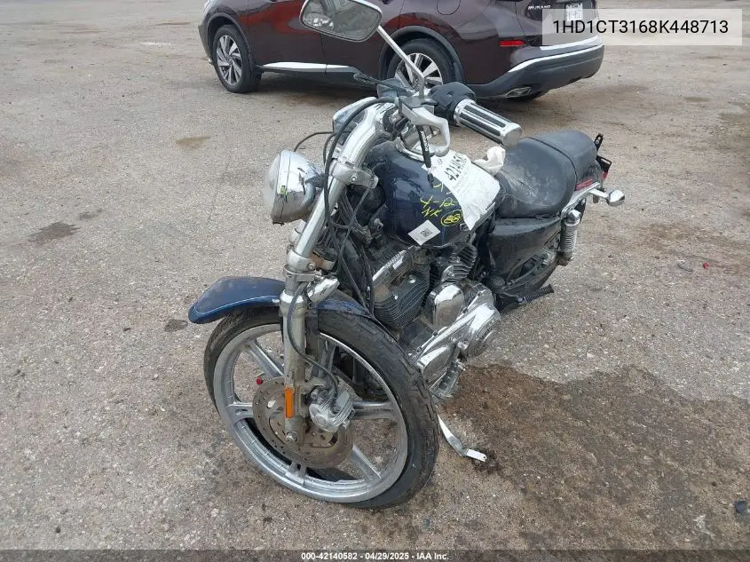 2008 Harley-Davidson Xl1200 C VIN: 1HD1CT3168K448713 Lot: 42140582