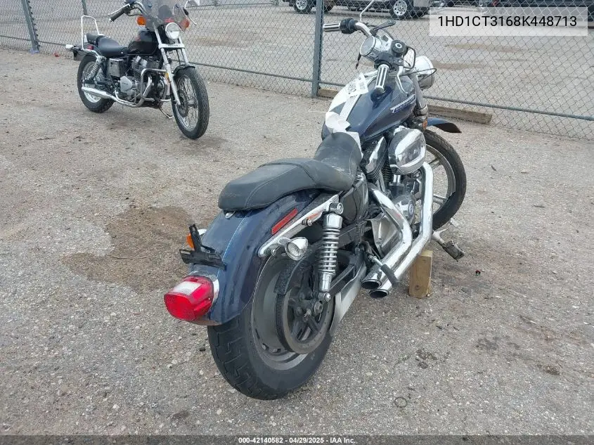 2008 Harley-Davidson Xl1200 C VIN: 1HD1CT3168K448713 Lot: 42140582