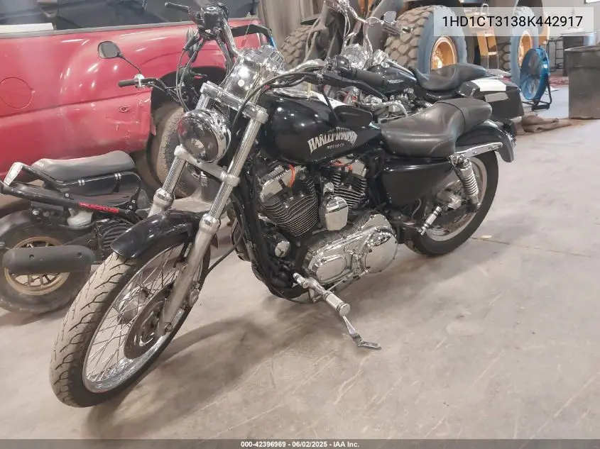 2008 Harley-Davidson Xl1200 C VIN: 1HD1CT3138K442917 Lot: 42396969