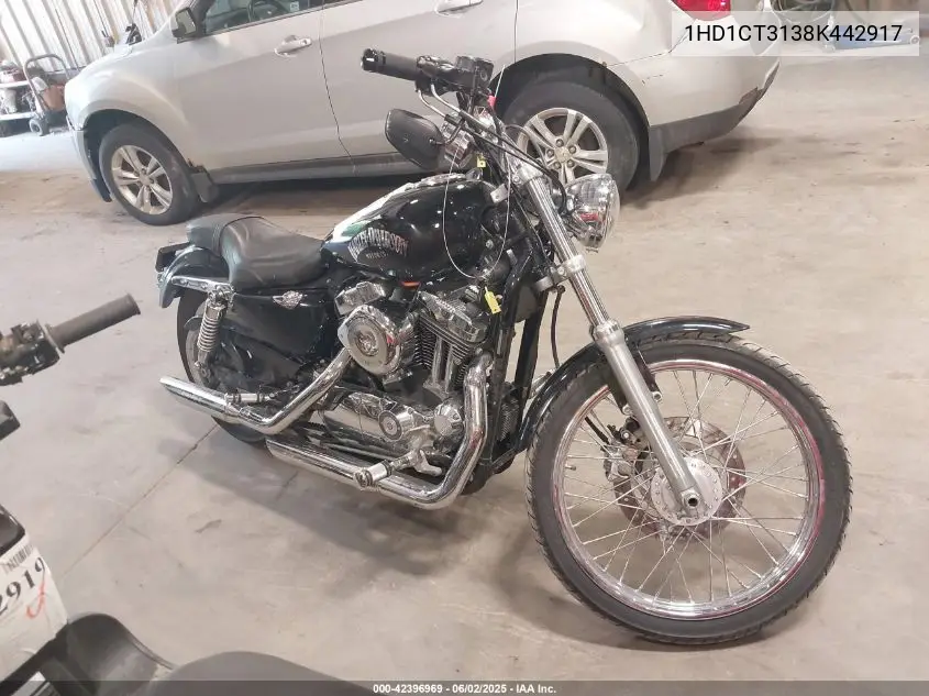2008 Harley-Davidson Xl1200 C VIN: 1HD1CT3138K442917 Lot: 42396969