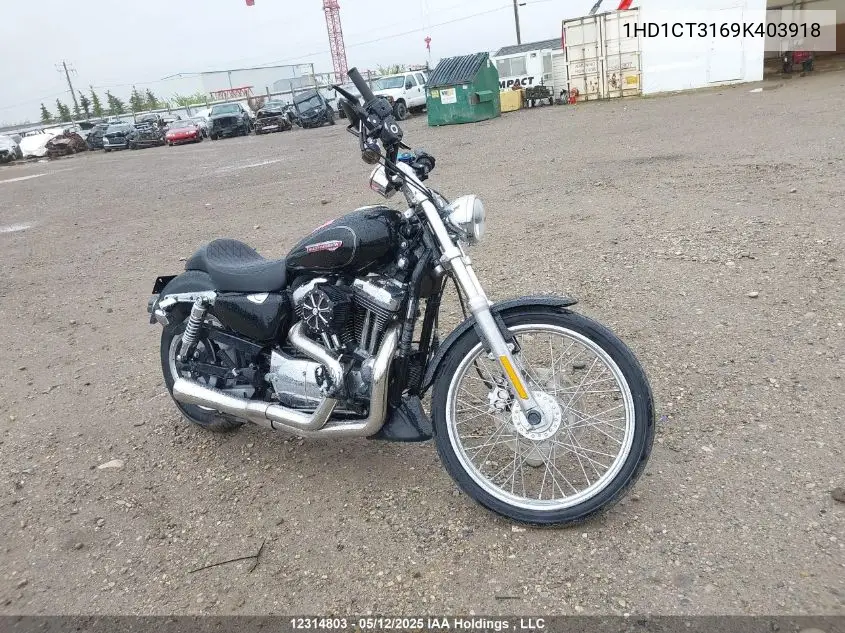 2009 Harley-Davidson Xl1200 C VIN: 1HD1CT3169K403918 Lot: 12314803