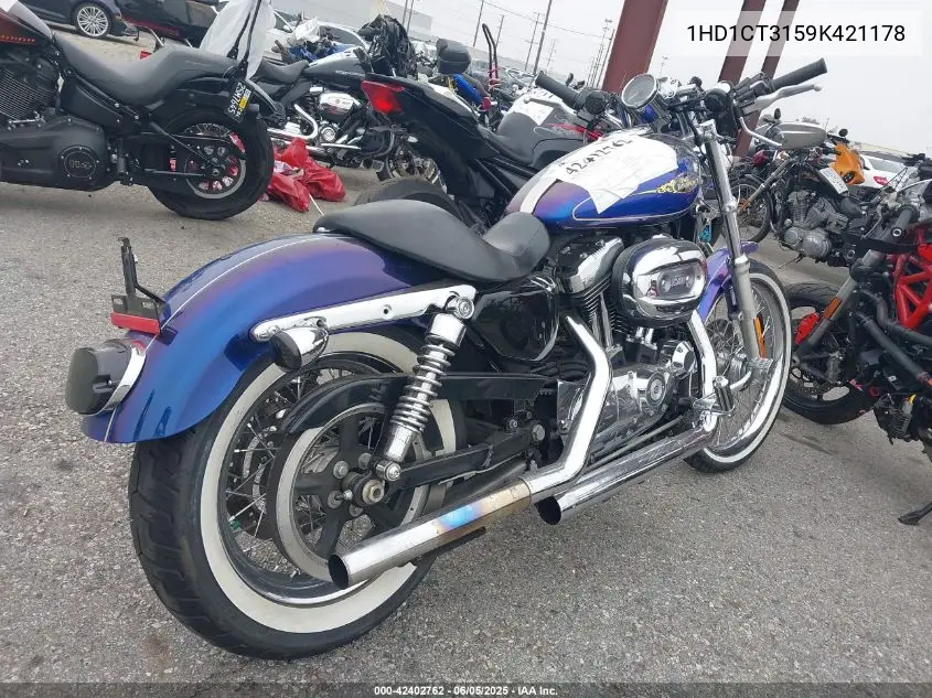 2009 Harley-Davidson Xl1200 C VIN: 1HD1CT3159K421178 Lot: 42402762