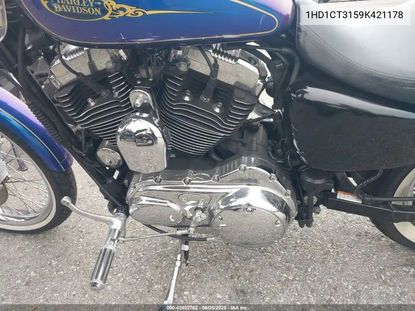 2009 Harley-Davidson Xl1200 C VIN: 1HD1CT3159K421178 Lot: 42402762